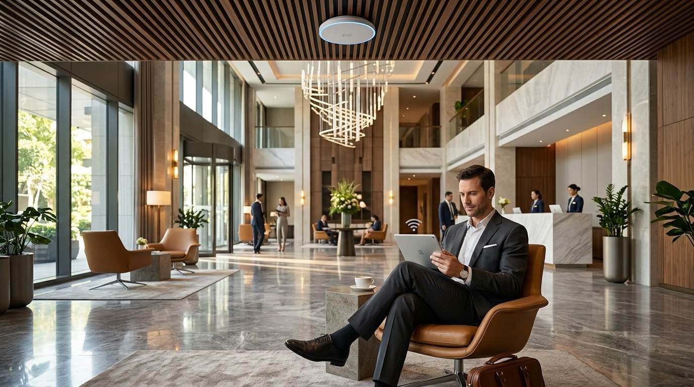 Otel Wi-Fi 6 ve 6E Roaming Kesintisiz Misafir İnterneti